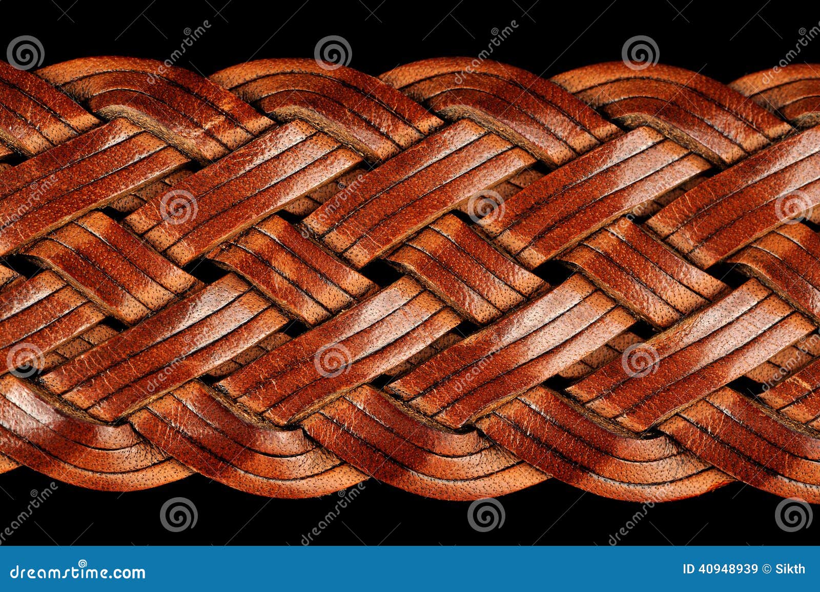 Braided Leather Belt Close-Up Stock Image - Image of luxury, pattern ...