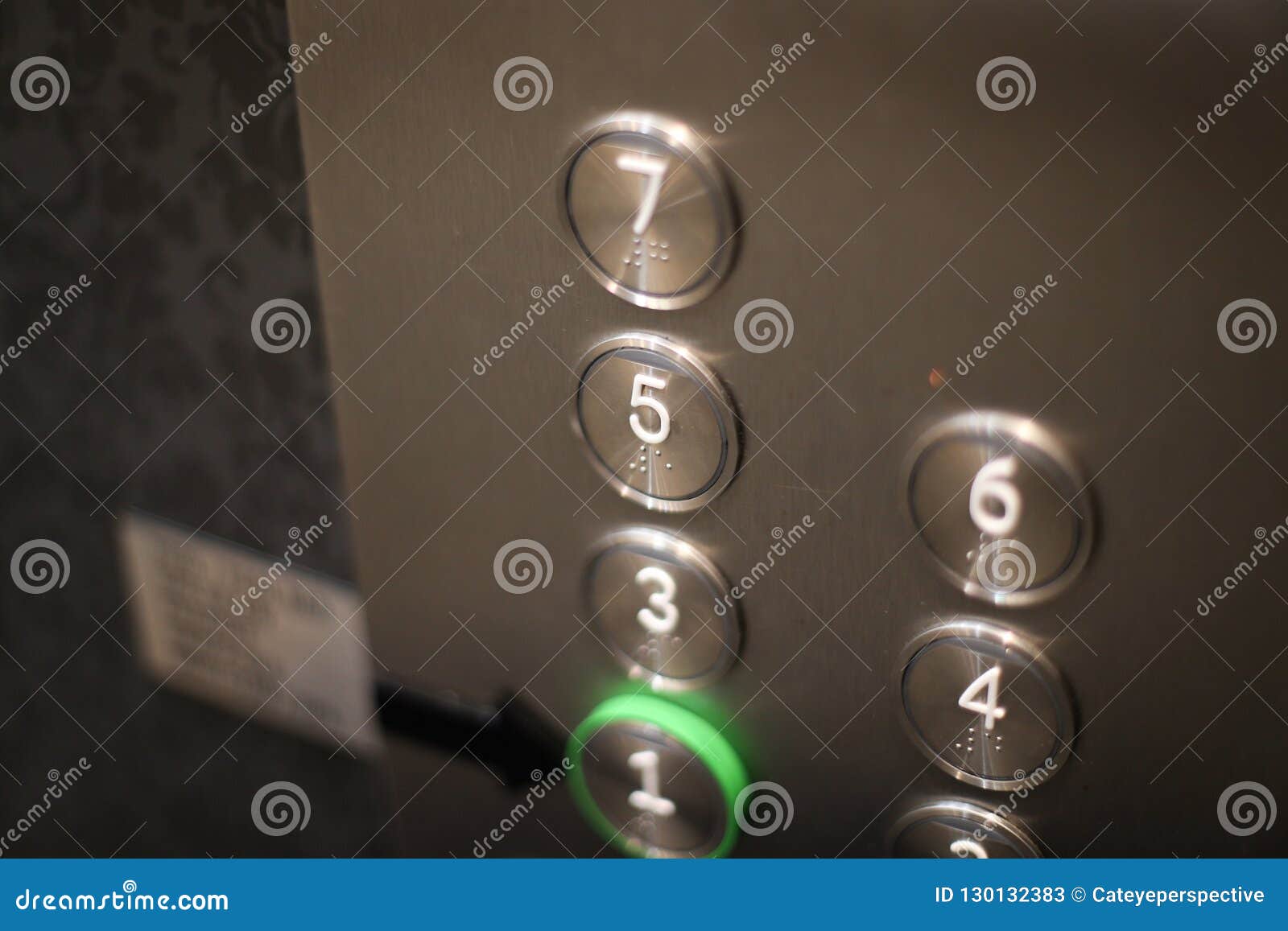 Braille Elevator Numbers Stock Image Image Of Luxury 130132383