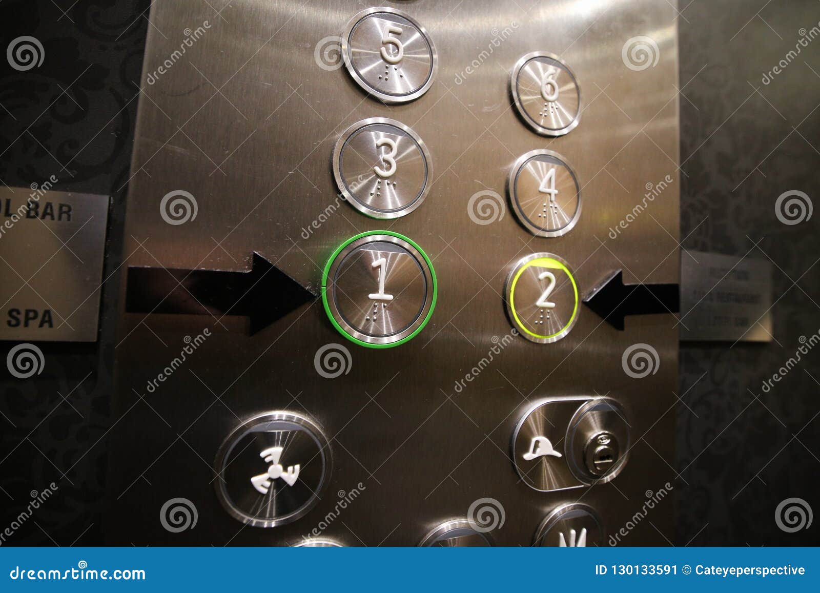 Braille Elevator Numbers Stock Image Image Of Metal 130133591