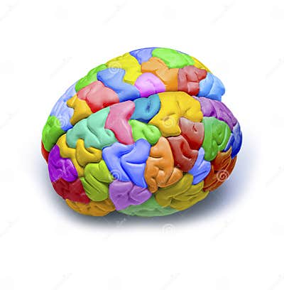 Rainbow Brain Creativity Psychology Stock Photo - Image of brain, color ...