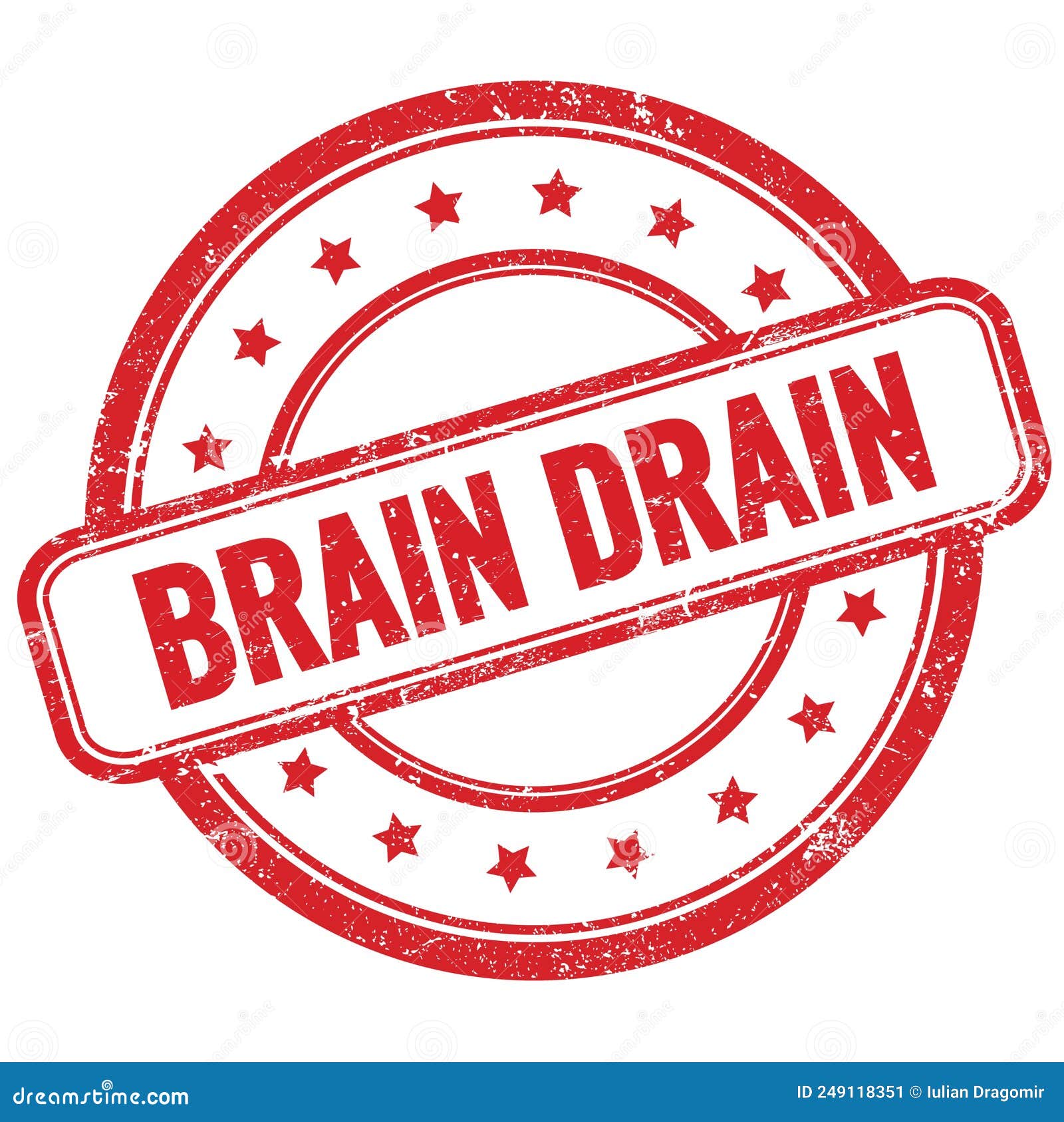 Brain Drain Hand RoyaltyFree Stock Photography