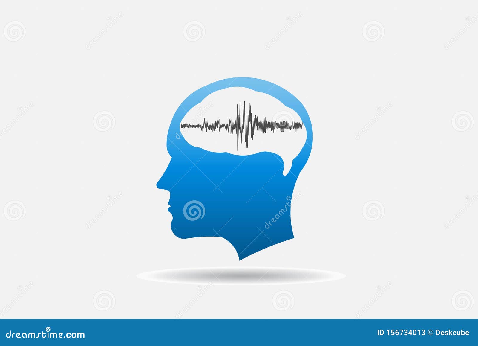 Premium Vector  Brain with wires medical test icon neurology symbol