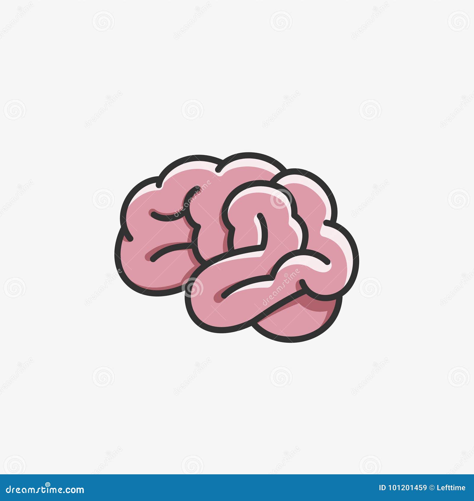 Brain icon cartoon style stock vector. Illustration of anatomy - 101201459 Brain icon cartoon style stock vector. Illustration of anatomy - 101201459
