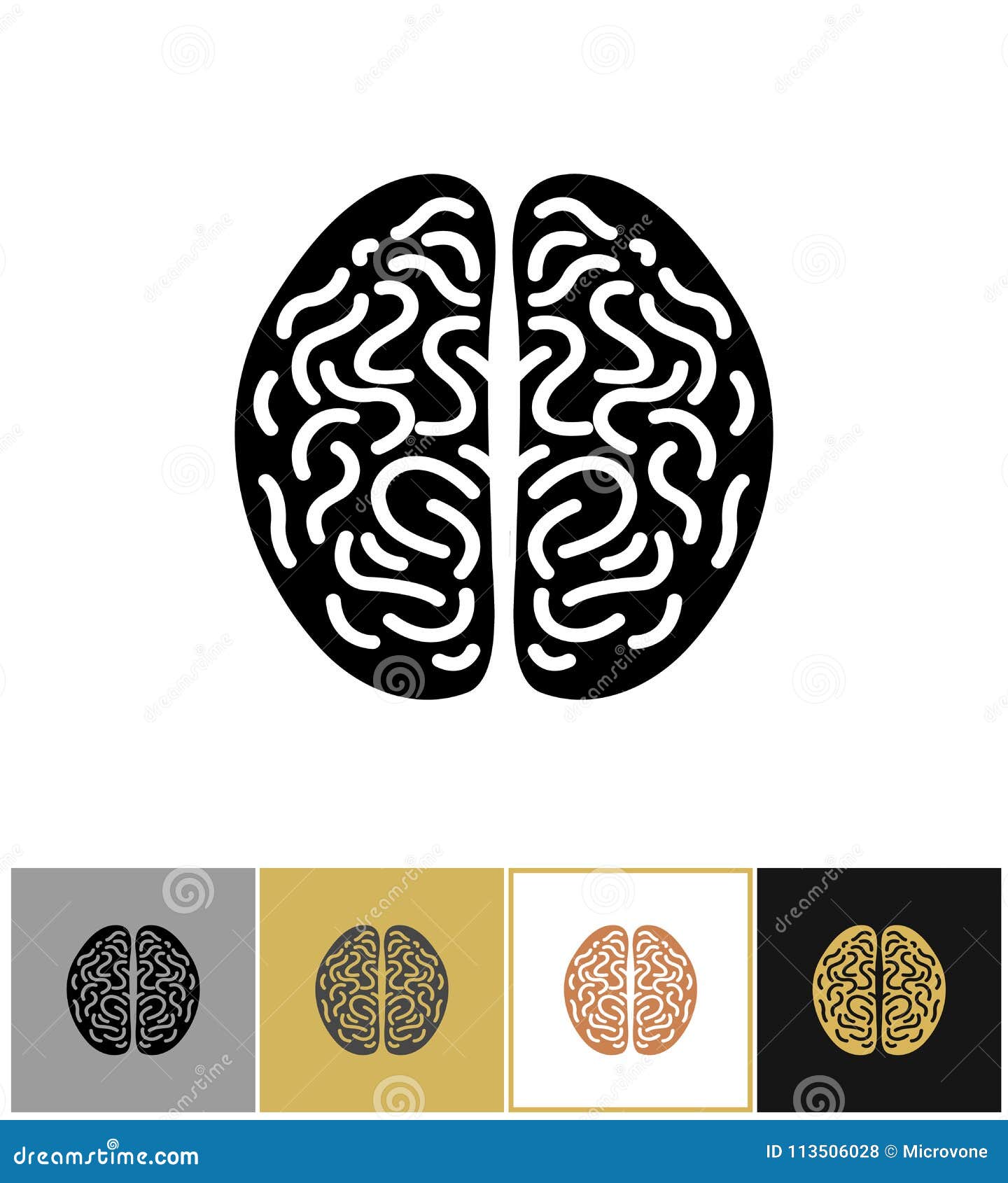 brain icon, intelligence sign