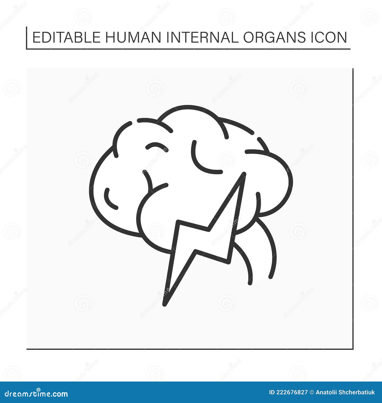 brain line icon