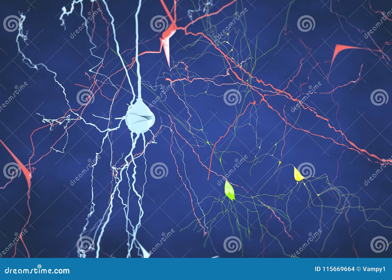 brain, neurons, synapses, neural network circuit of neurons, degenerative diseases, parkinson