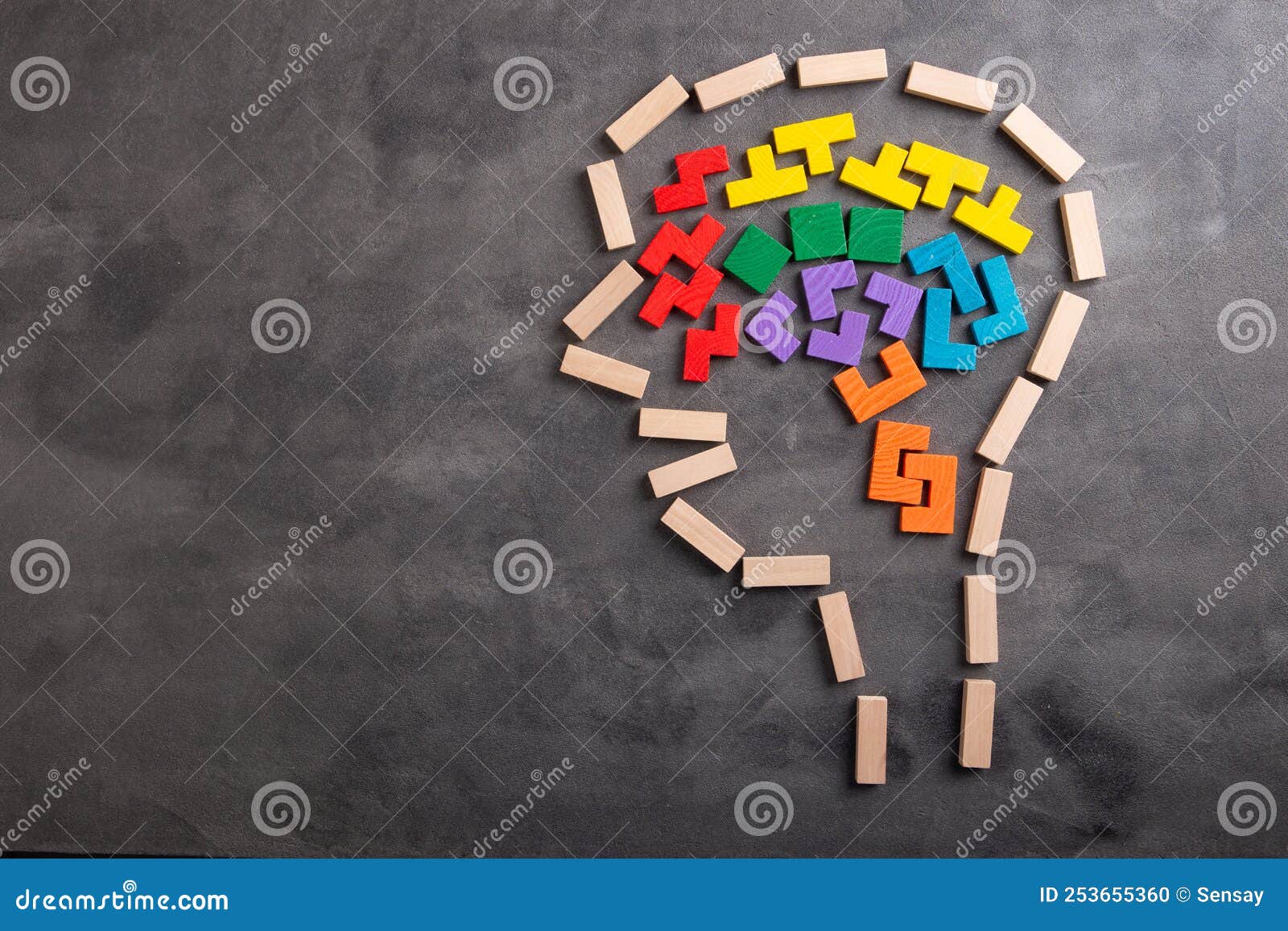 Brain Shaped Jigsaw Puzzle Mental Health and Problems with Memory