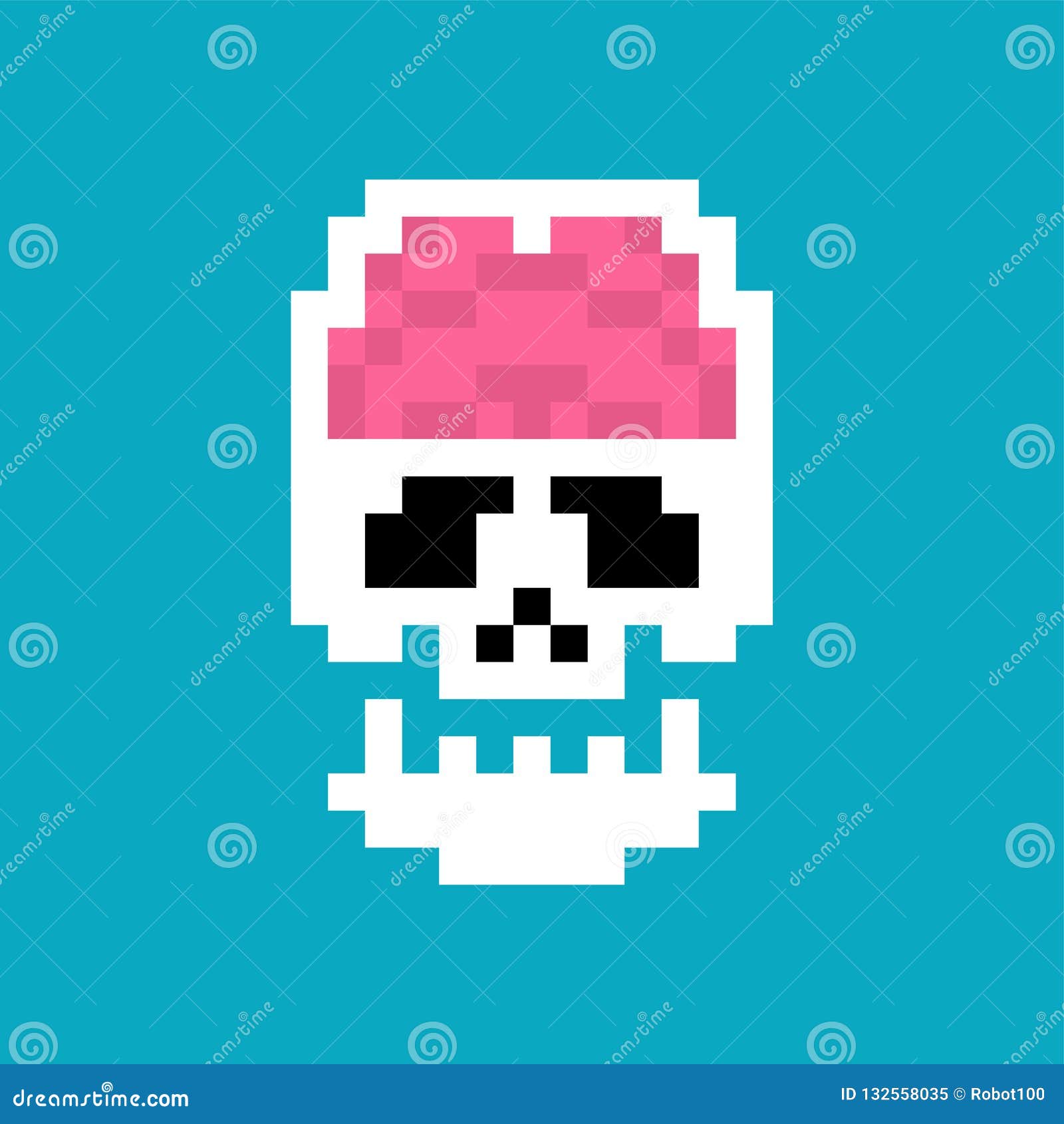 Brain In Skull Pixel Art Human Internal Organs 8 Bit Pixelate Stock Vector Illustration Of Organ Game Brain In Skull Pixel Art Human Internal Organs 8 Bit Pixelate Stock Vector Illustration Of Organ Game