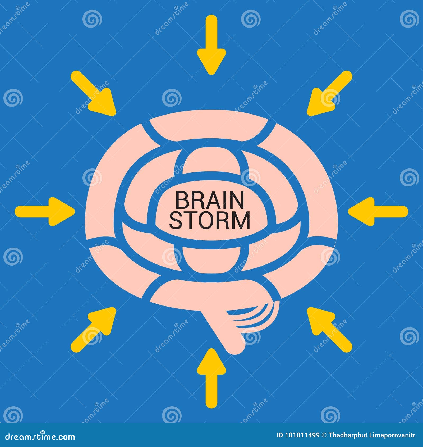 BRAIN STORM stock vector. Illustration of definition - 101011499