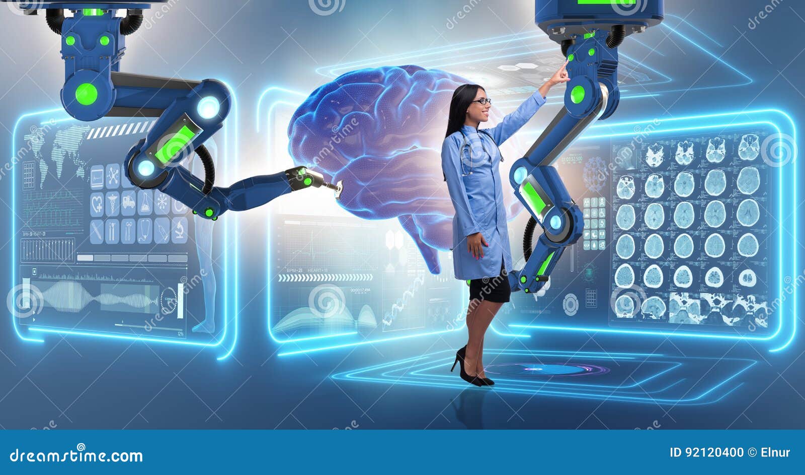 The Brain Surgery Done By Robotic Arm Stock Photo Image Of Brain the-brain-surgery-done-by-robotic-arm-stock-photo-image-of-brain