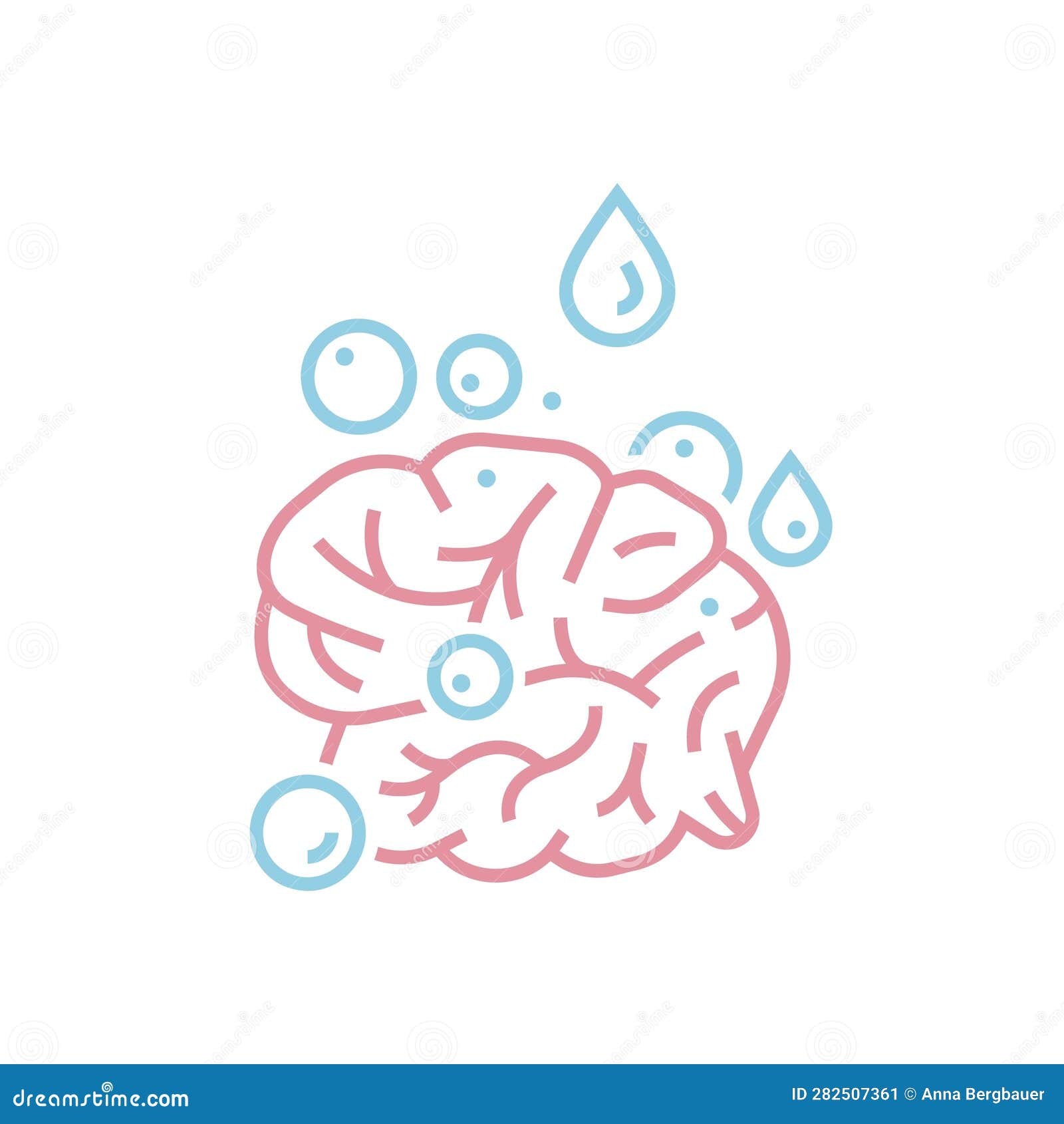 brain washing icon, pictogram. editable  