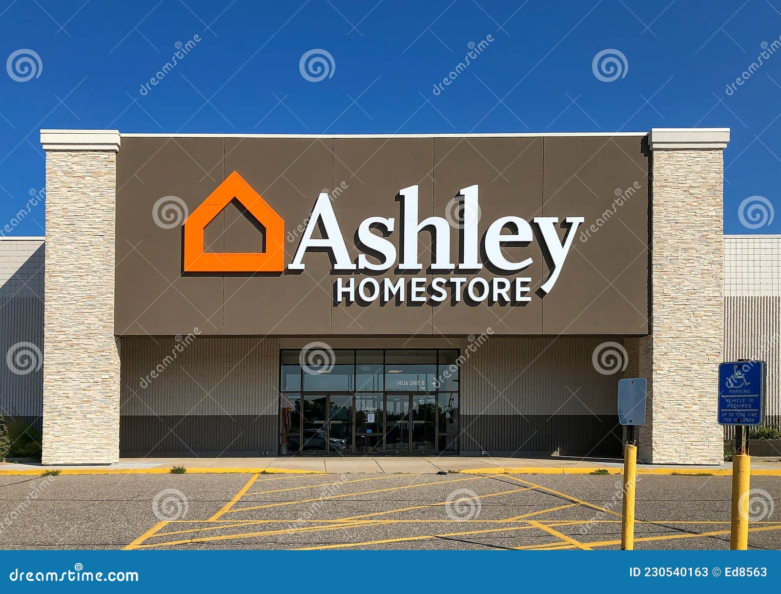 BRAINERD, MN - 1 SEP 2021: Ashley HomeStore Storefront in Minnesota