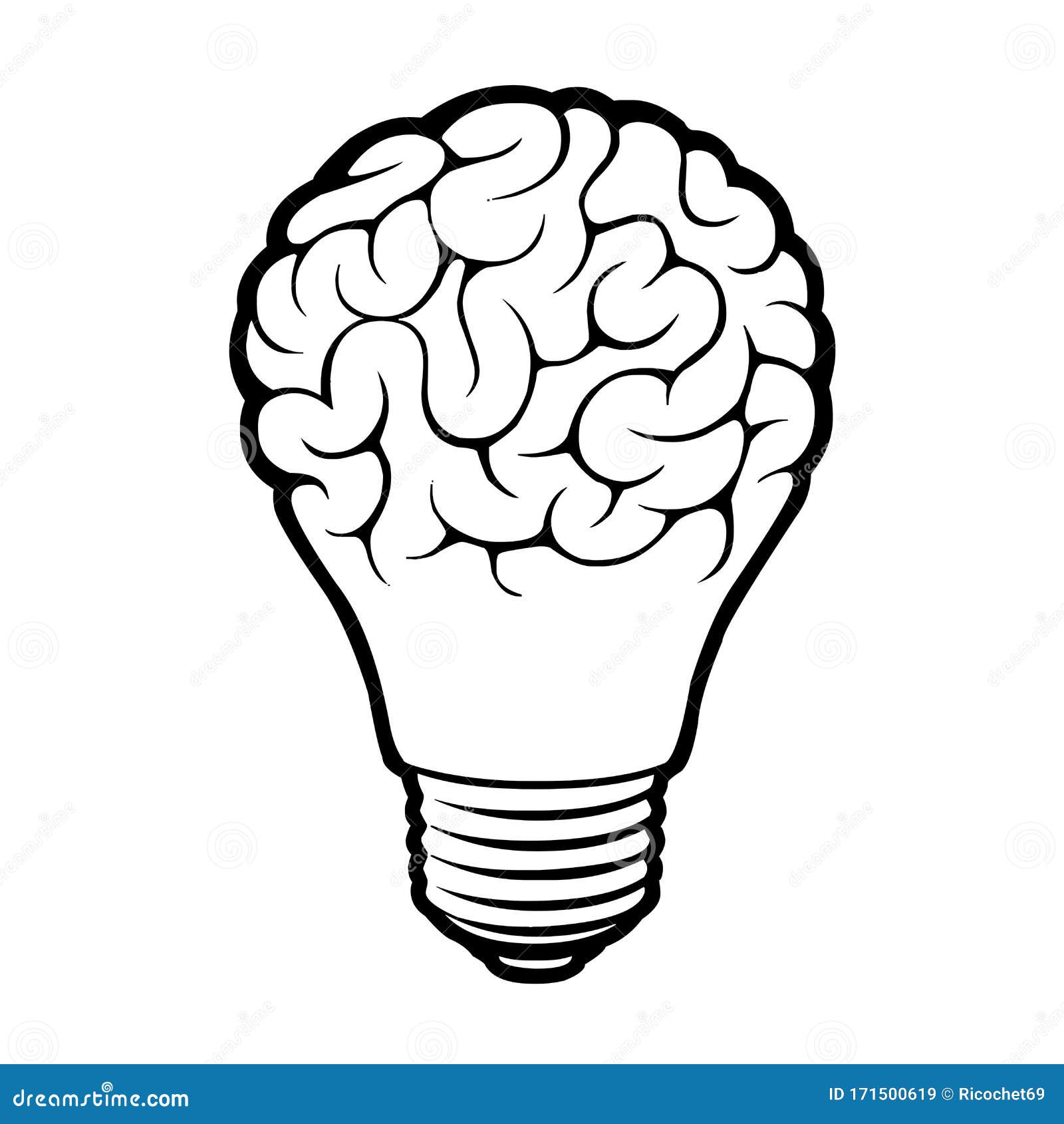 Brainstorming Symbol Icon Illustration Stock Illustration ...