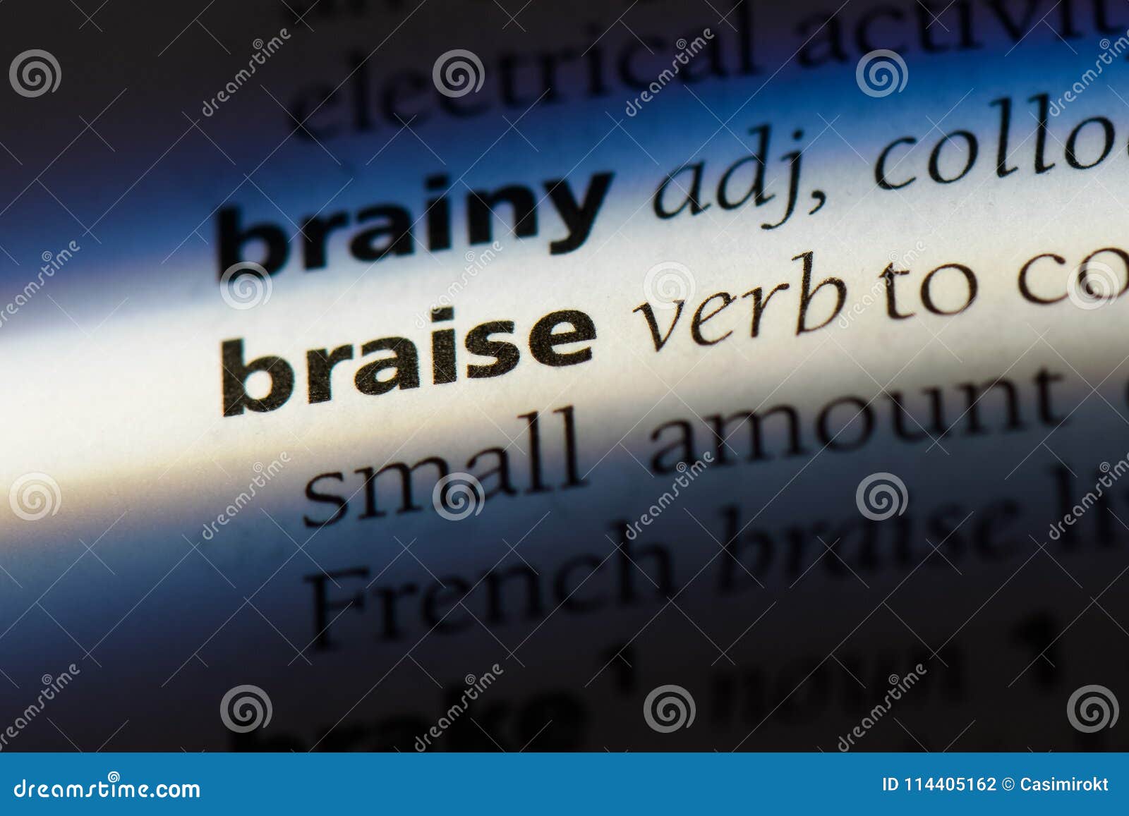 Braise stock photo. Image of english, concept, closeup 114405162