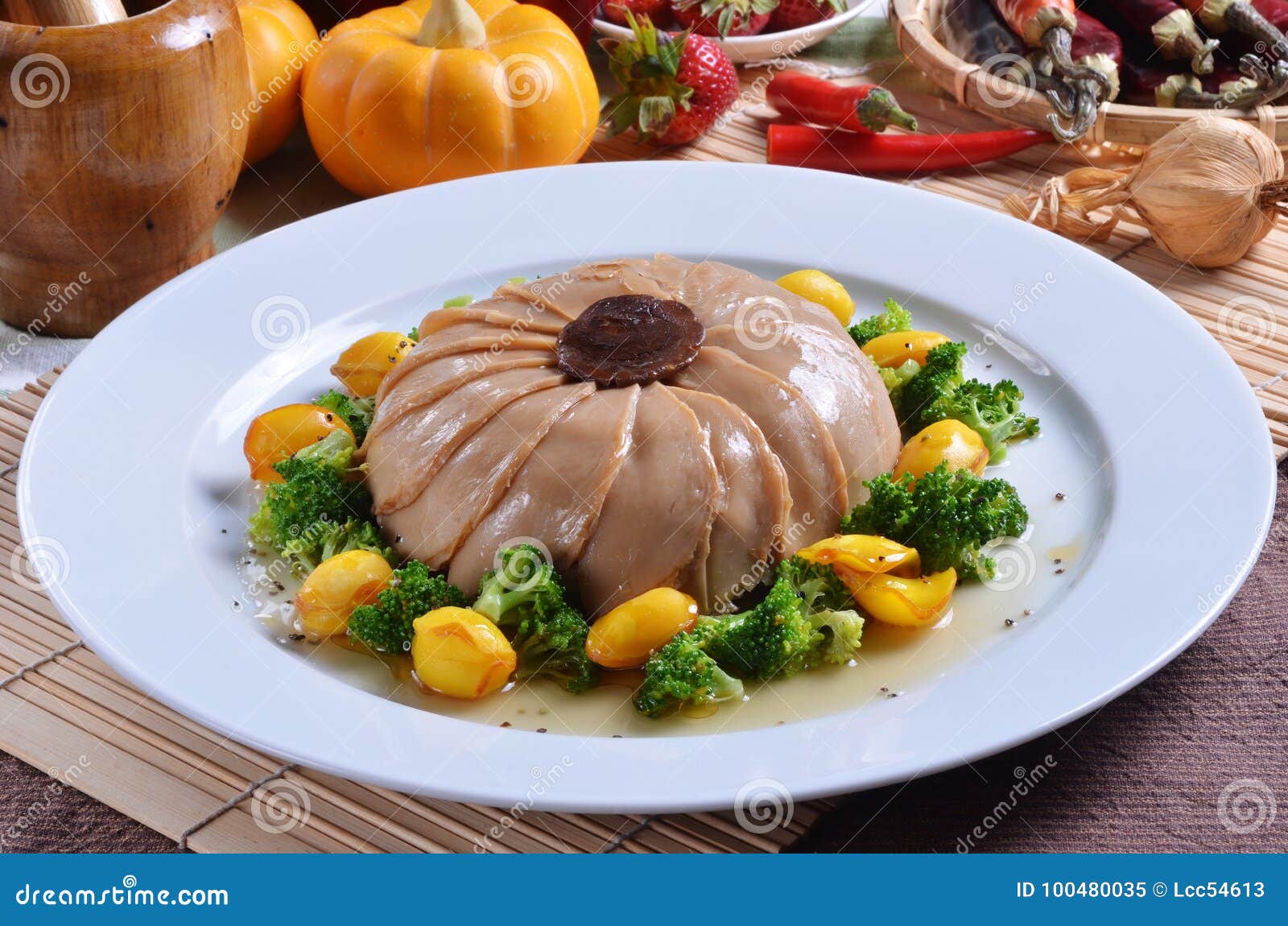 Braised Abalone Mushroom with Oyster Sauce Stock Image Image of fresh
