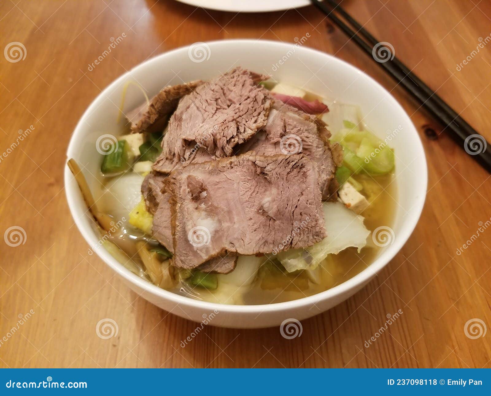Braised Beef Noodle Soup stock photo. Image of lunch 237098118