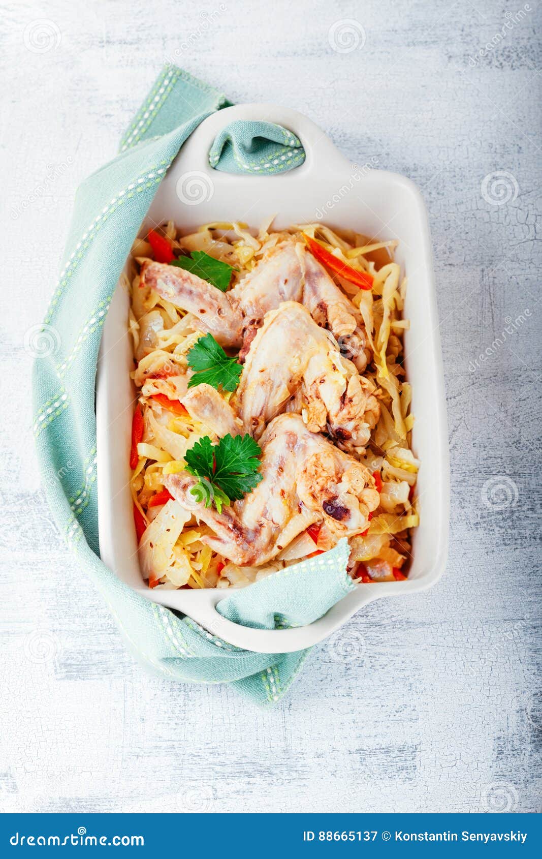 Braised Cabbage with Chicken Stock Image Image of stew, gourmet 88665137