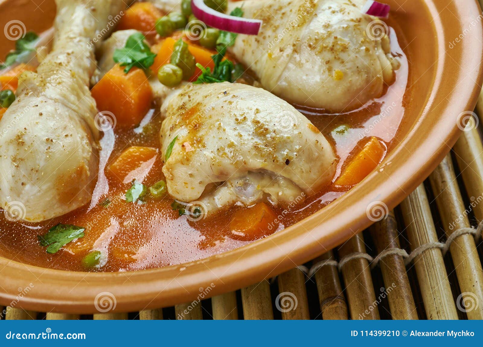 Braised Chicken Thighs stock photo. Image of braised 114399210