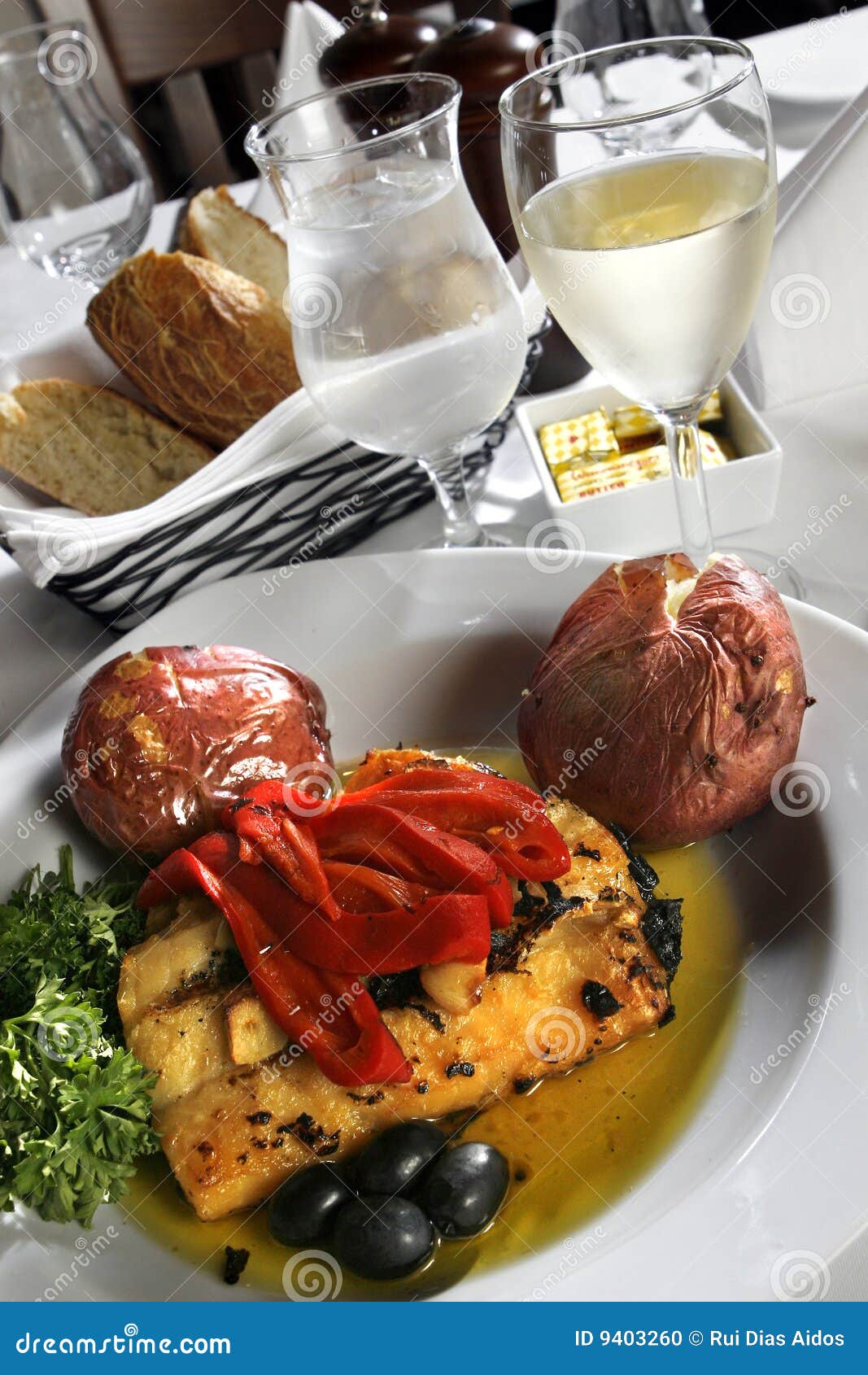 Braised cod fish stock photo. Image of fresh, lunch, culinary 9403260