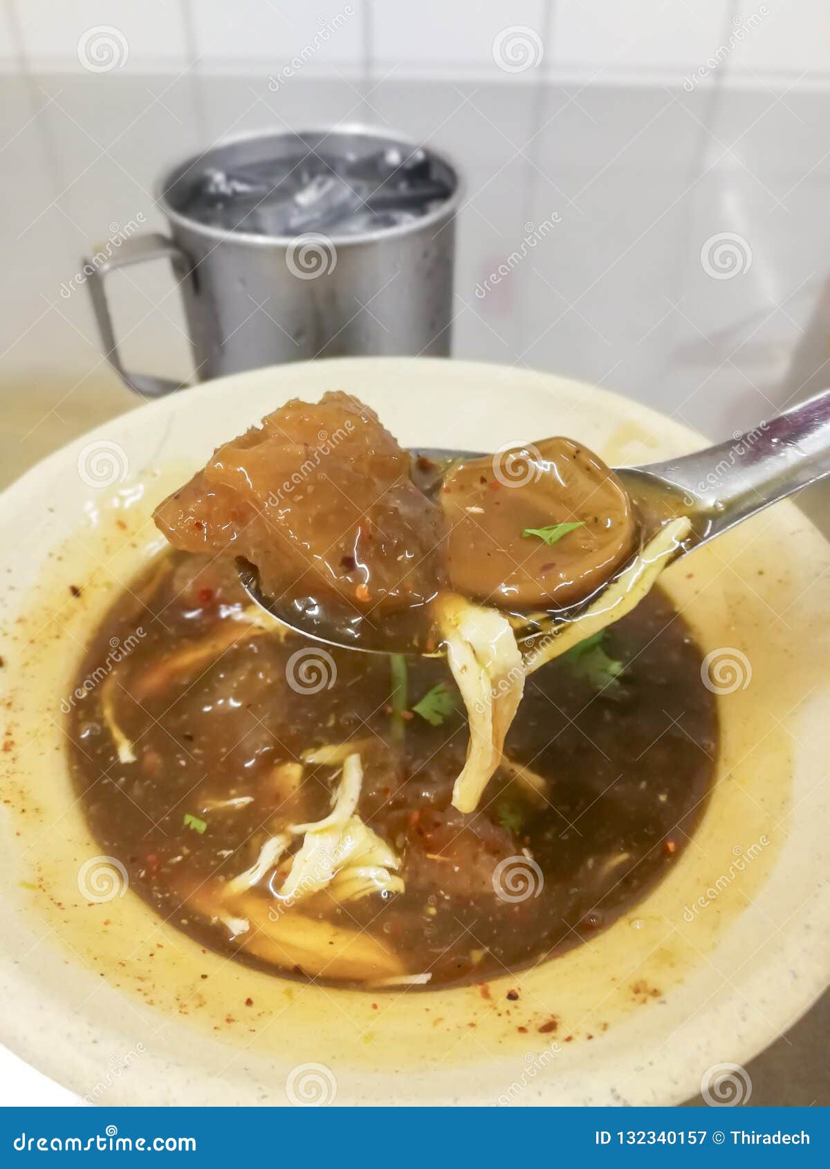 Braised Fish Maw in Red Gravy Stock Image Image of diet, style 132340157