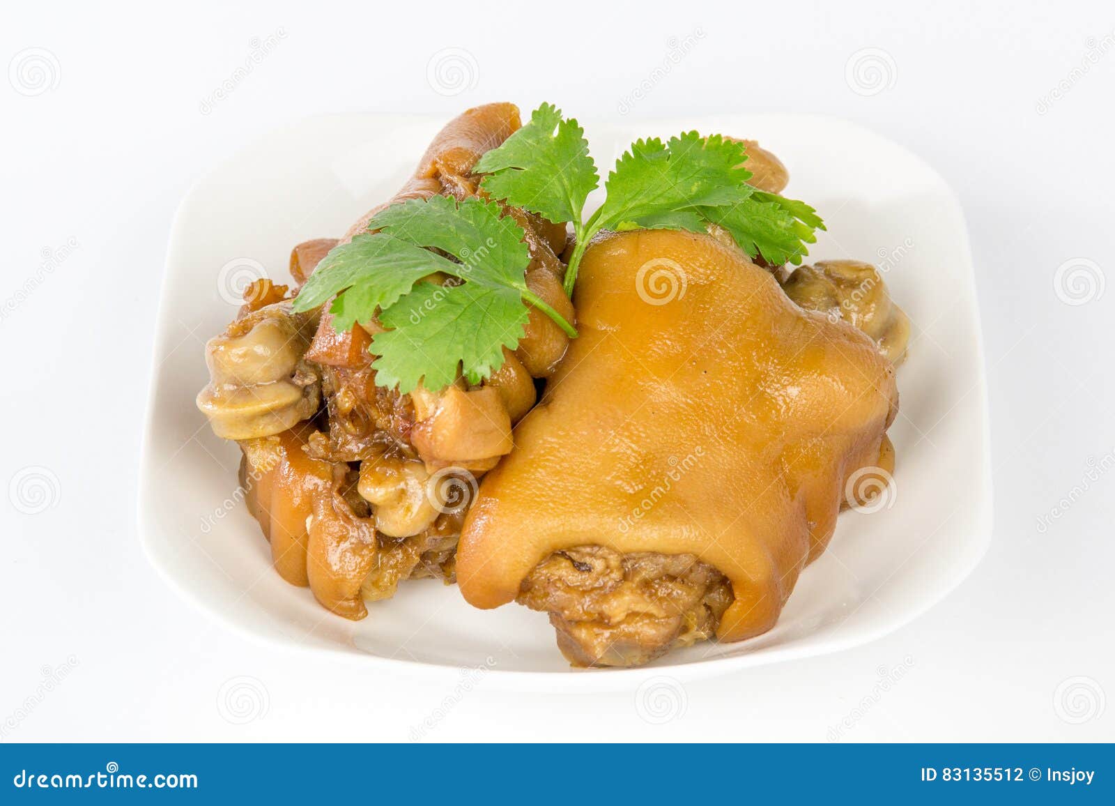 Braised pig knuckles stock photo. Image of meat, cooking 83135512