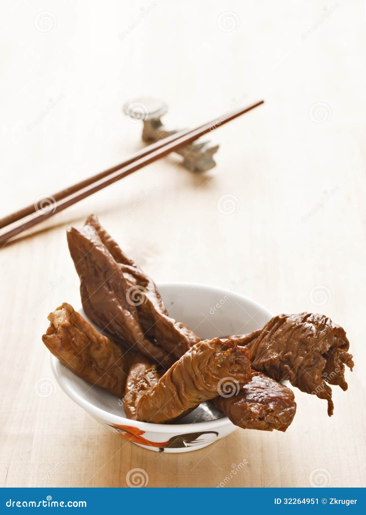 Braised pork intestines stock image. Image of vertical 32264951