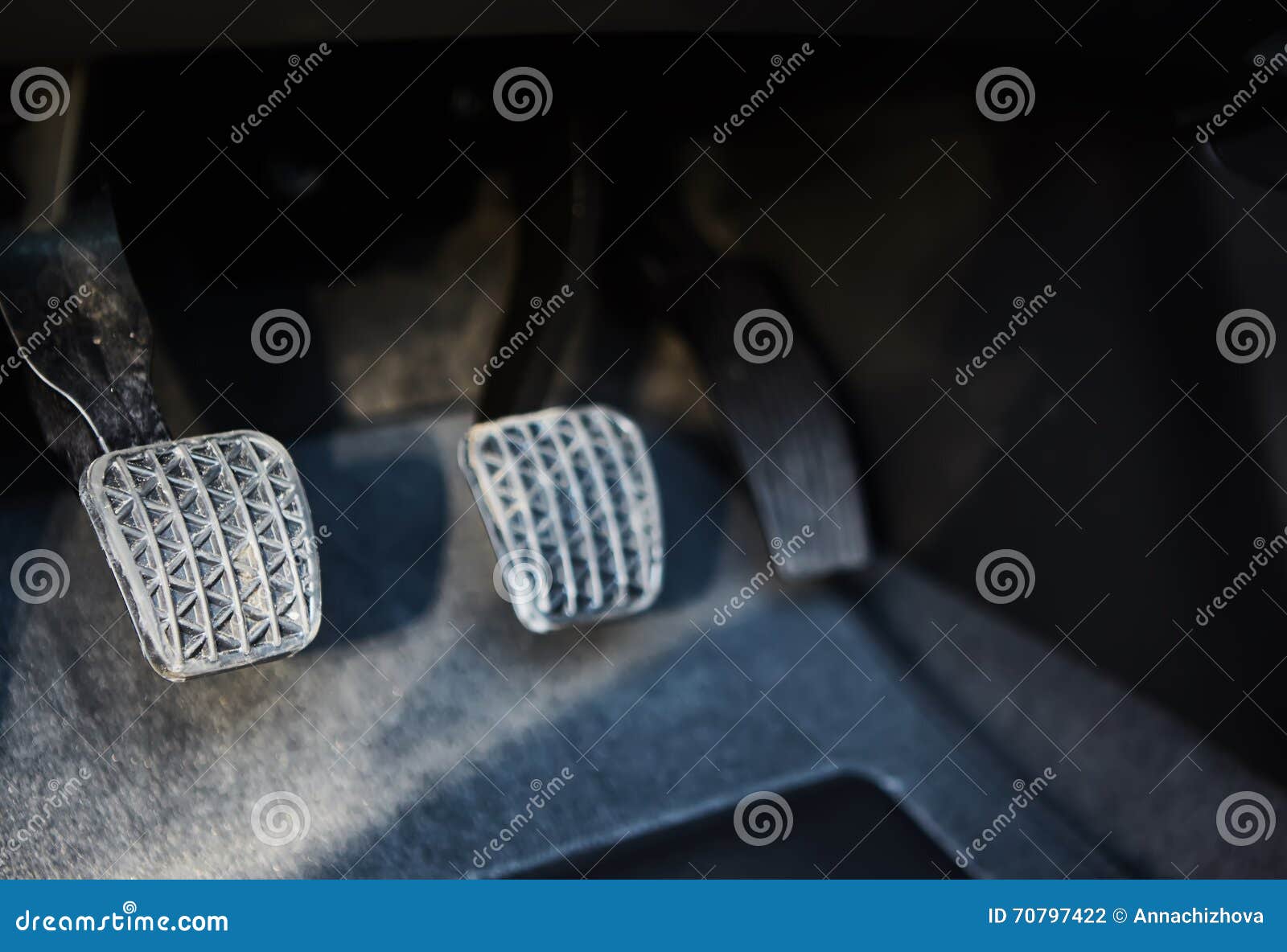 Brake and Accelerator Pedal of Car Stock Photo Image of concept