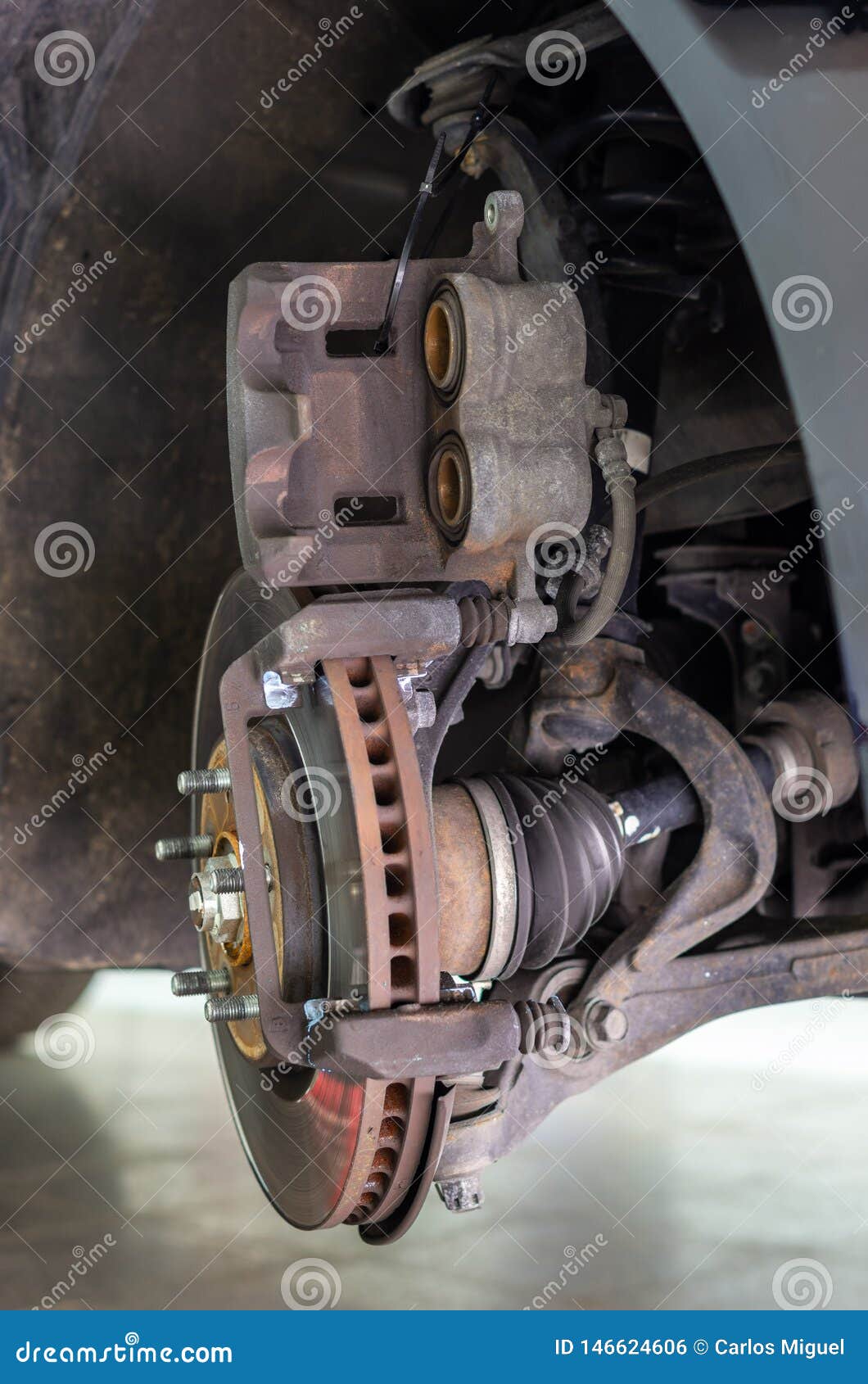 Brake Caliper without Brake Pads Stock Photo Image of check, service