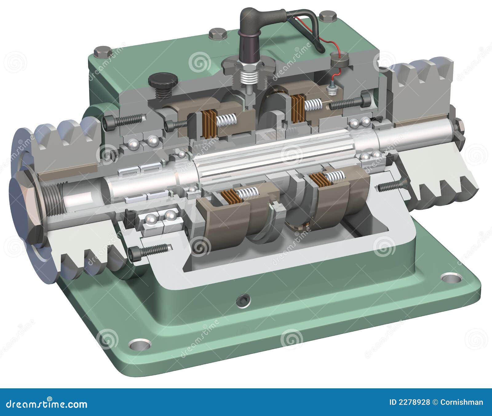 brake clutch cutaway