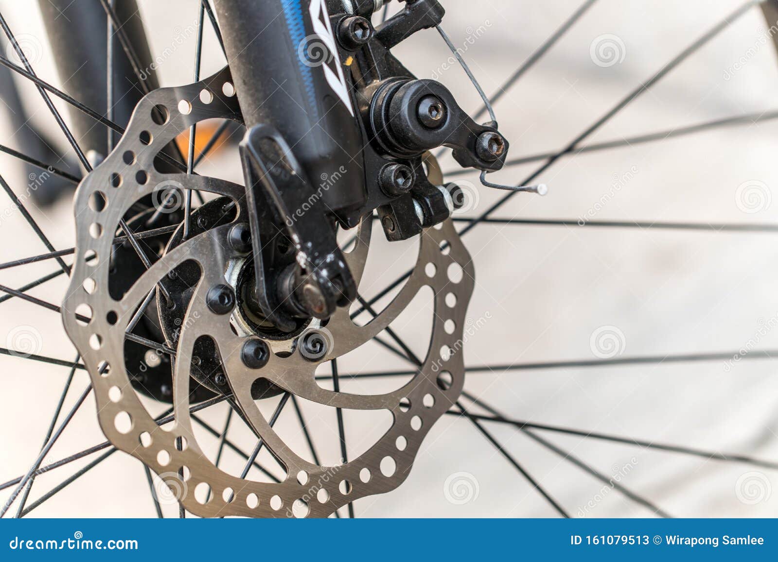 Brake Disc of a Front Bicycle Wheel Stock Image Image of color, race