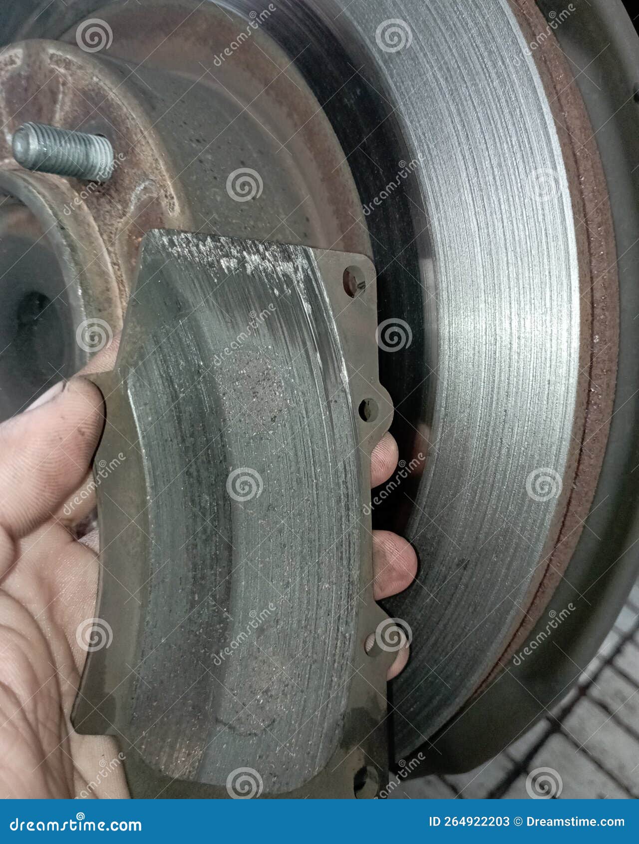 Brake Pad and Disc Brake Damage Stock Image Image of damage, disc