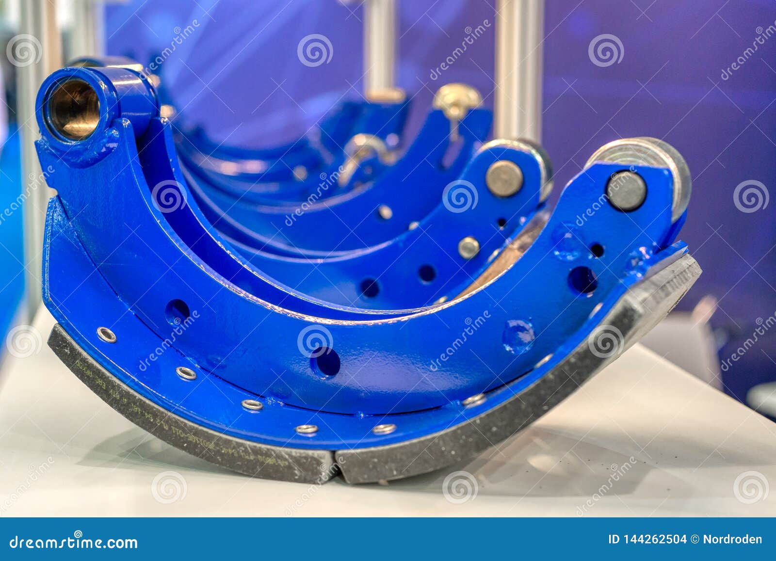 Brake pads for car wheels. stock photo. Image of technology 144262504
