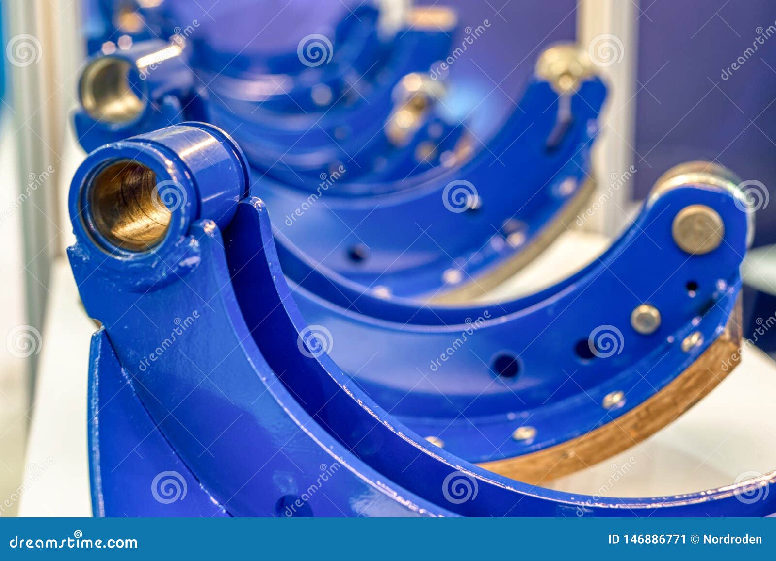 Brake pads for car wheels. stock image. Image of drum 146886771
