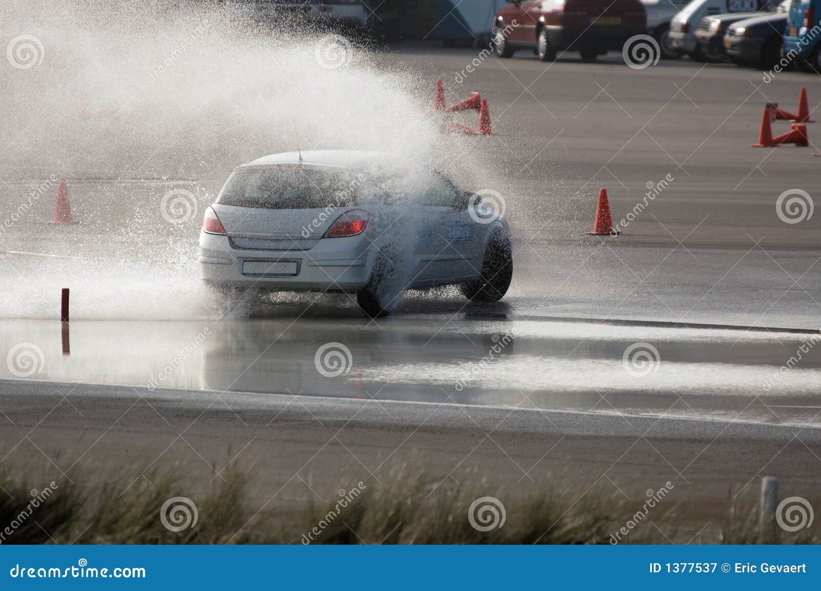 Brake training stock image. Image of fast, training, rain 1377537