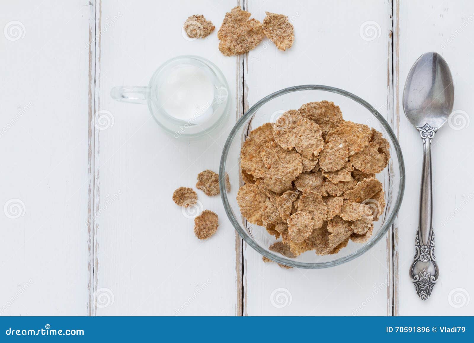 Bran Flakes Healthy Breakfast Composition Stock Photo Image of health, food 70591896