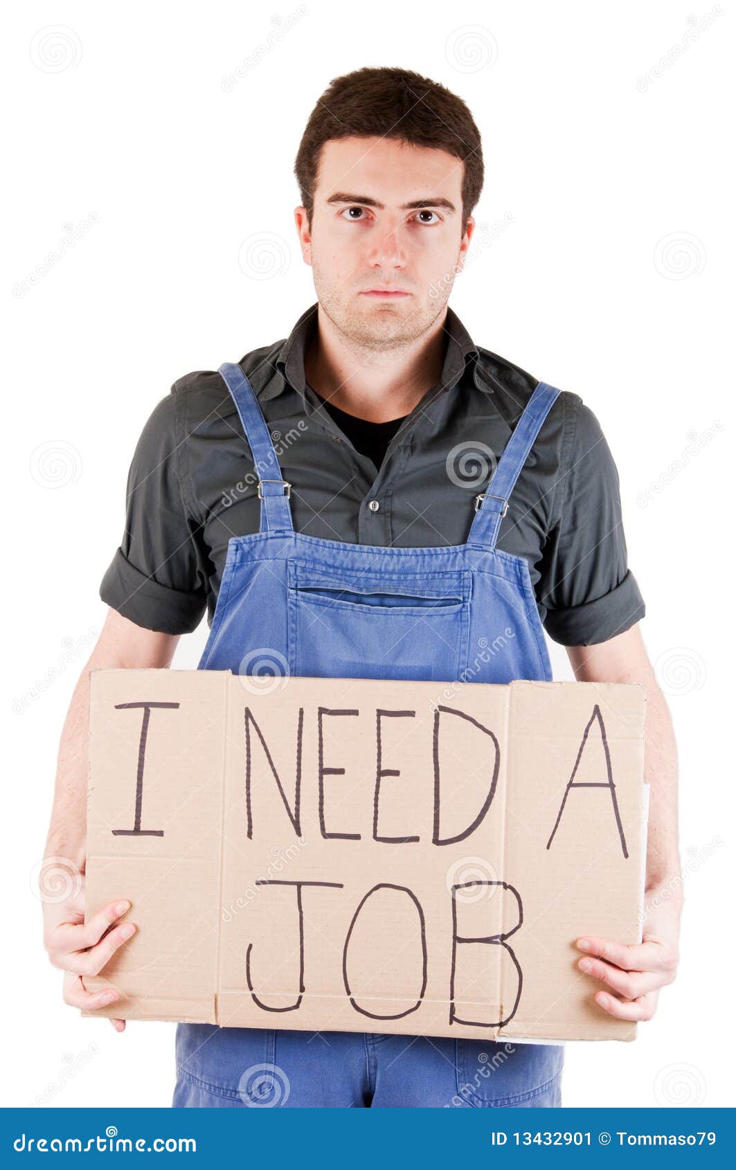 In Brand Gestoken De Arbeider Van De Fabriek Stock Afbeelding Image