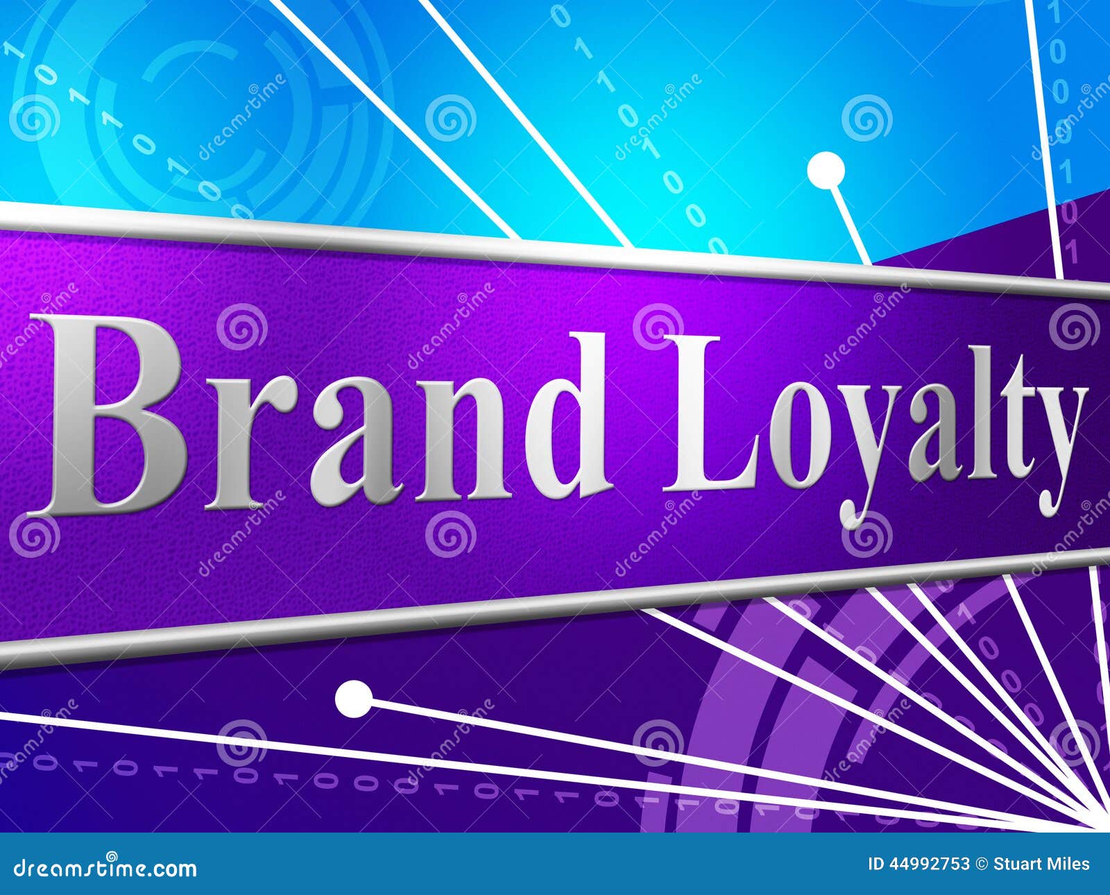 Brand Loyalty Shows Company Identity and Branded Stock Illustration