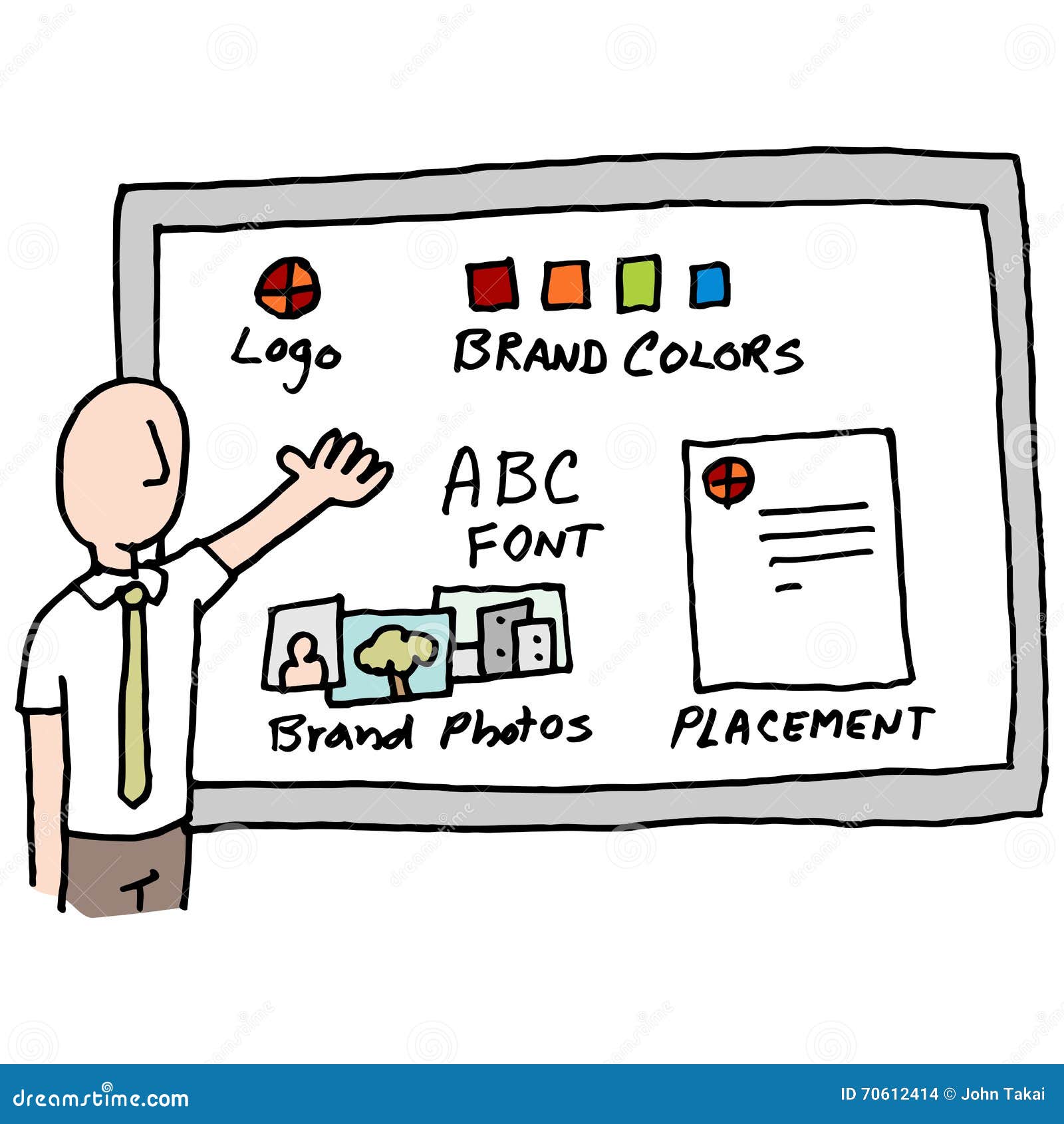 Brand Management Presentation Stock Vector Illustration of management