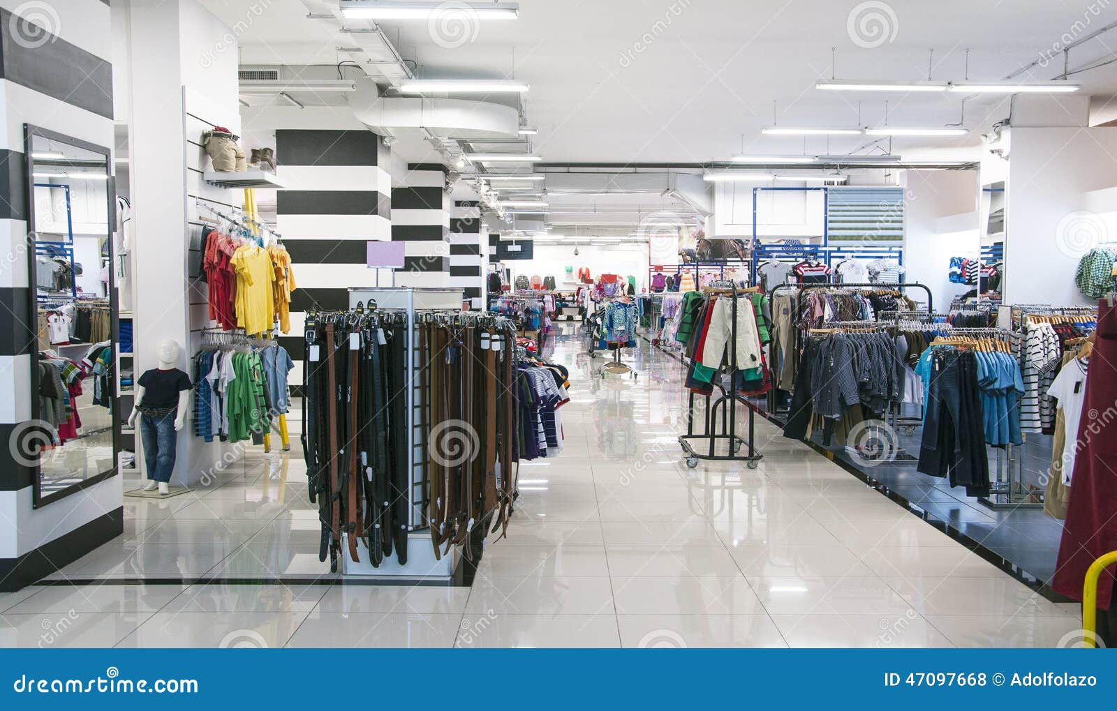 Brand New Interior of Cloth Store Editorial Stock Photo Image of display, kids 47097668