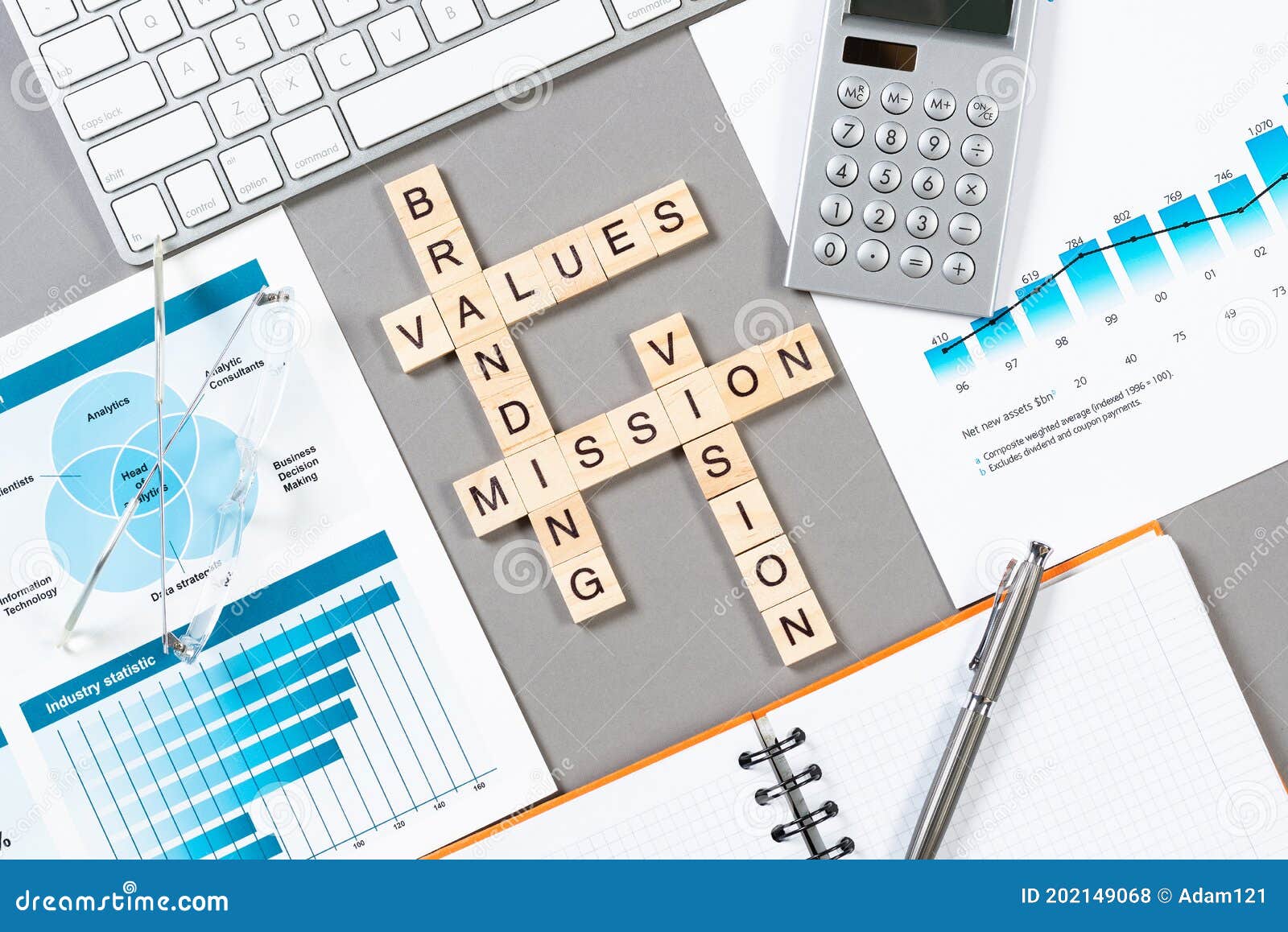 Brand Value Concept with Words from Cubes Stock Photo Image of