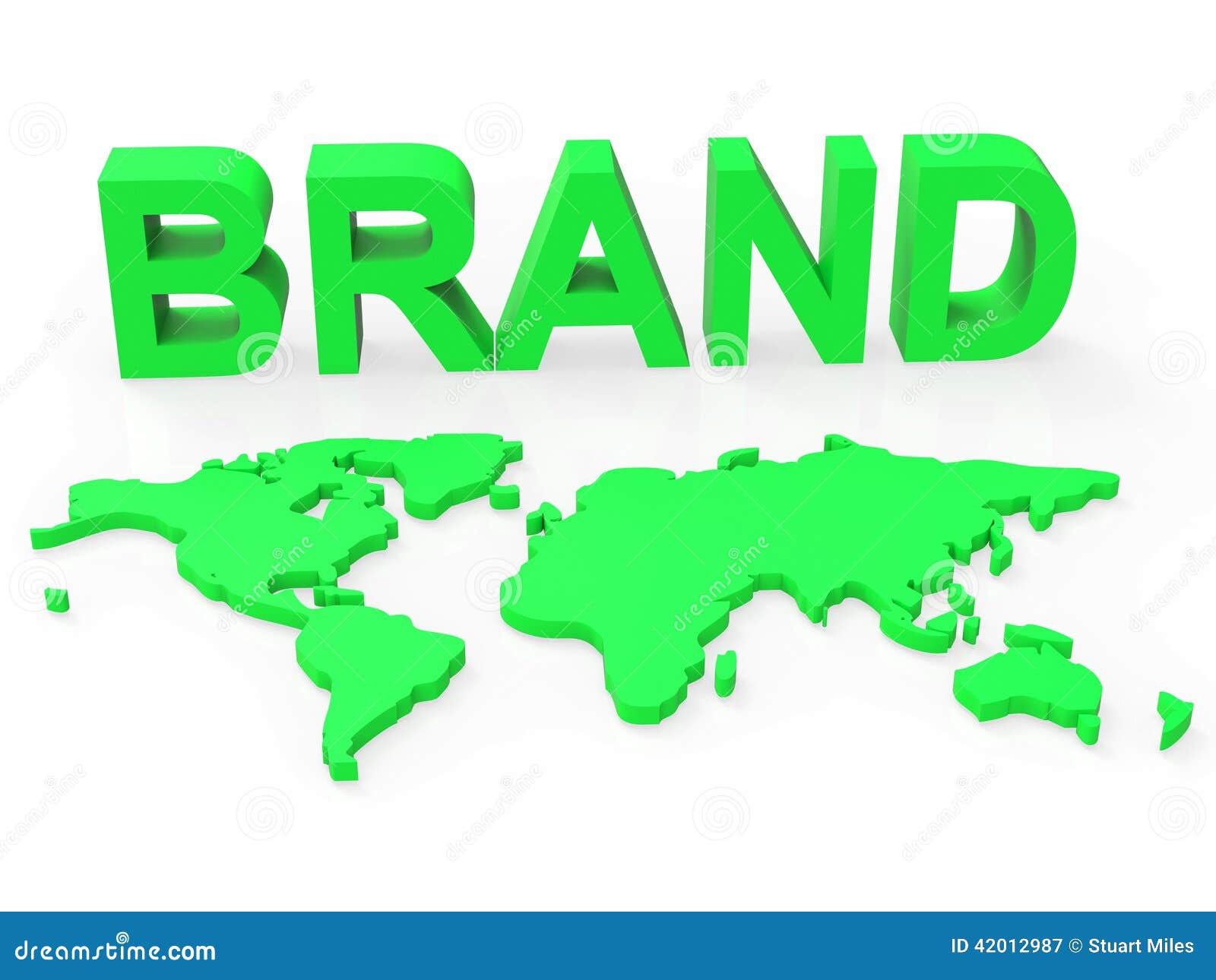Brand World Shows Company Identity and Brands Stock Illustration Illustration of globally