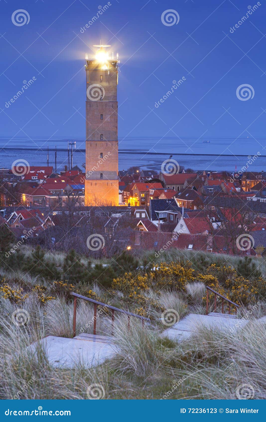 the brandaris lighthouse on terschelling, the netherlands