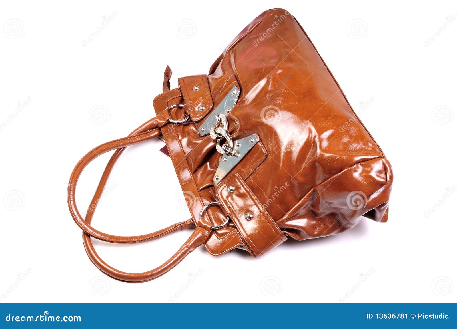 branded leather purse