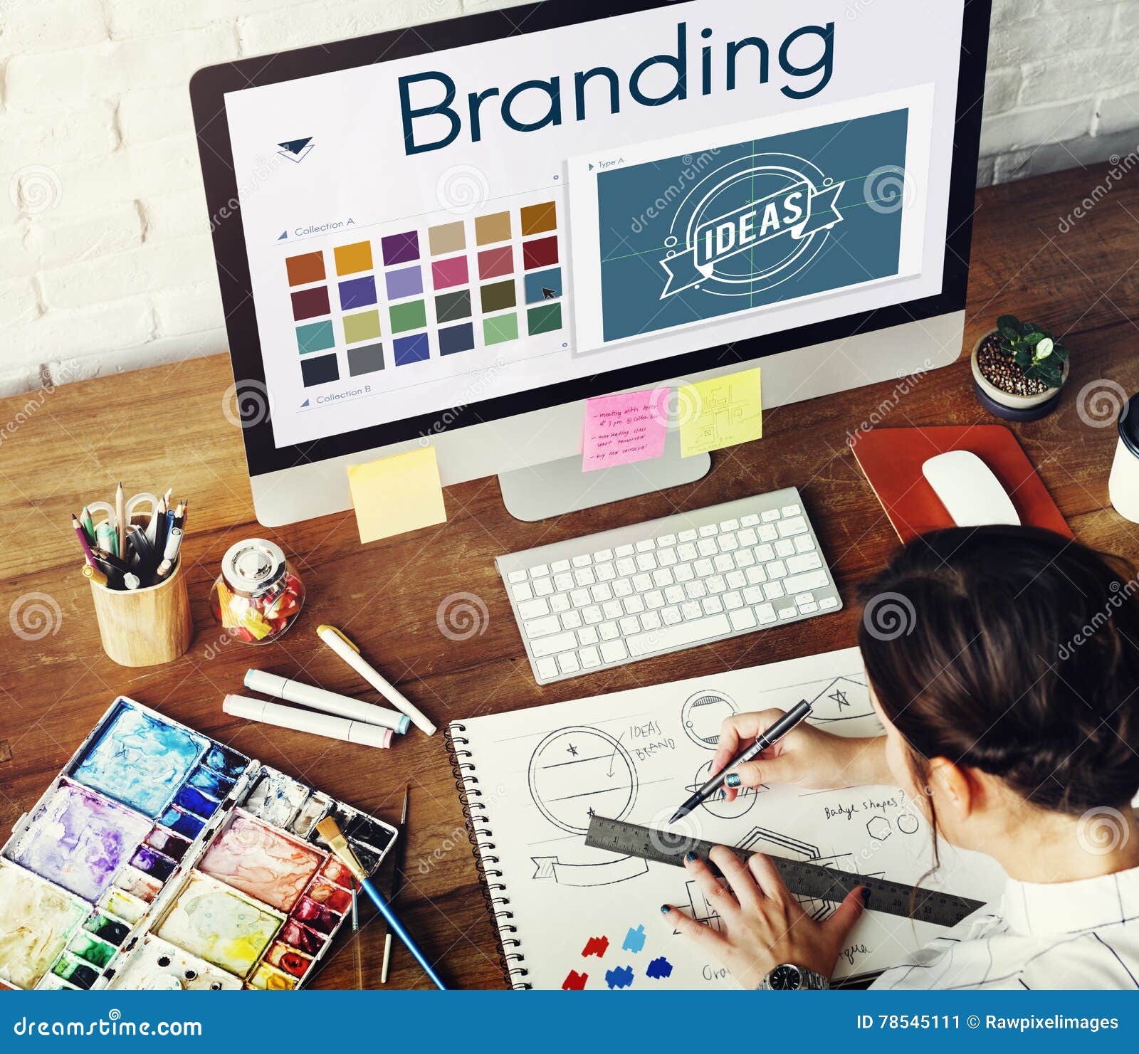 branding ideas  identity marketing concept