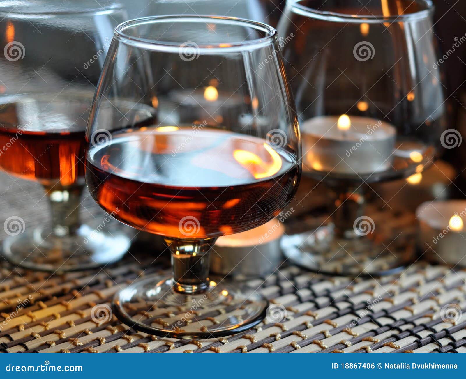 Brandy and candles stock photo. Image of enjoyment, candle 18867406