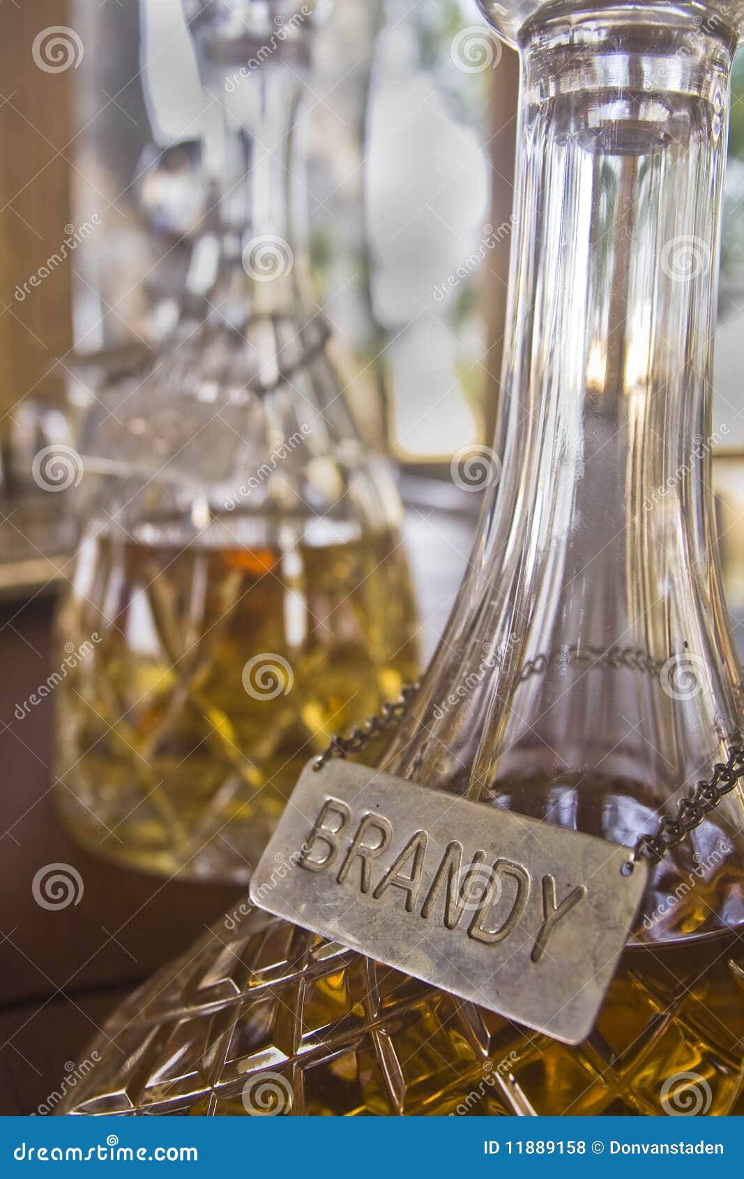 Brandy in Decanter stock photo. Image of closeup, celebration 11889158