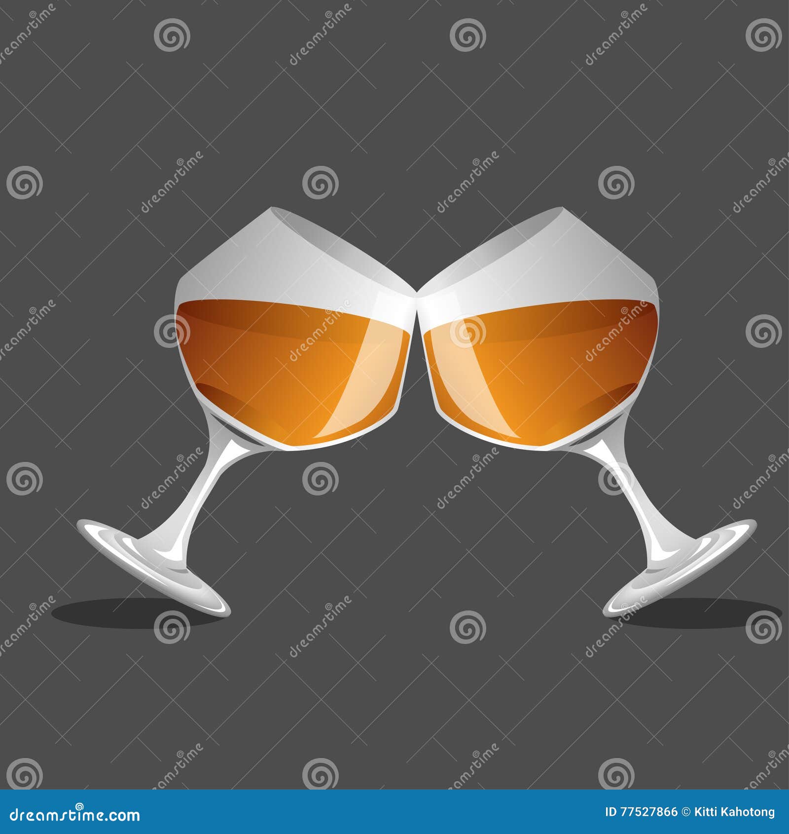 Brandy Glass and Brandy, Vector Stock Vector Illustration of brandy