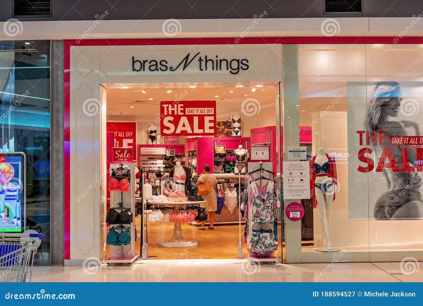 Bras N Things Store editorial photography. Image of girls - 188594527
