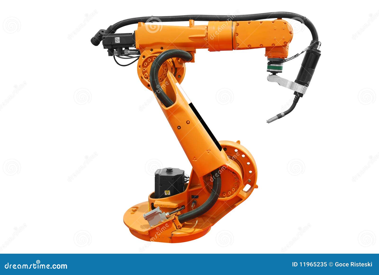 Bras Robotique Industriel D'isolement Image stock Image du science