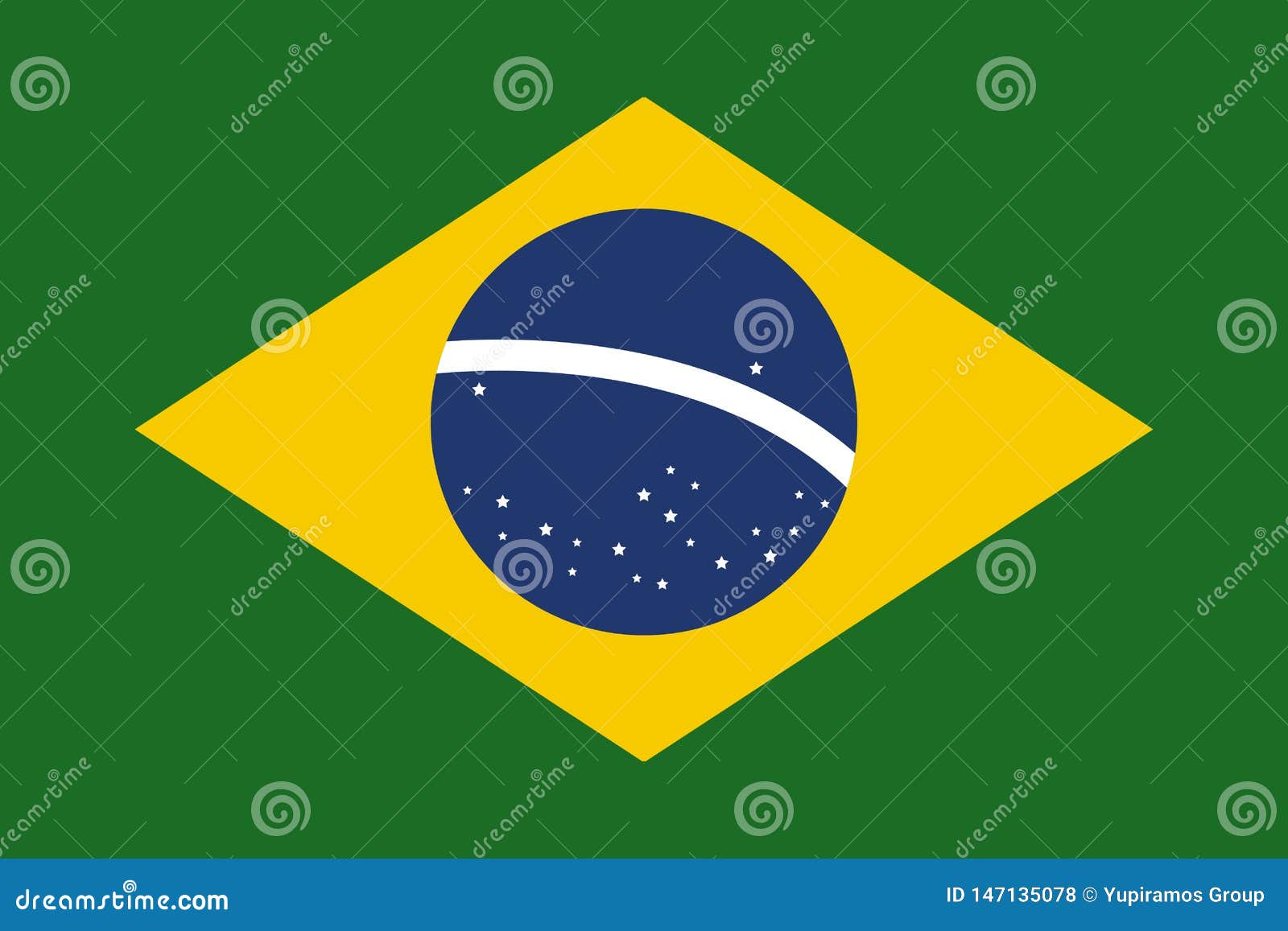 brasil flag flat 